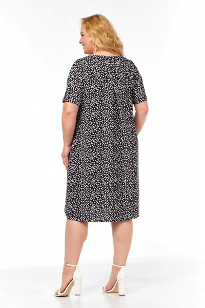 Платье СиБон 0362 черно-белый - фото 3