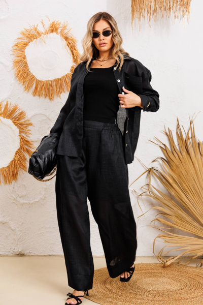 Блуза, брюки Anastasia 1239 черный - фото 8