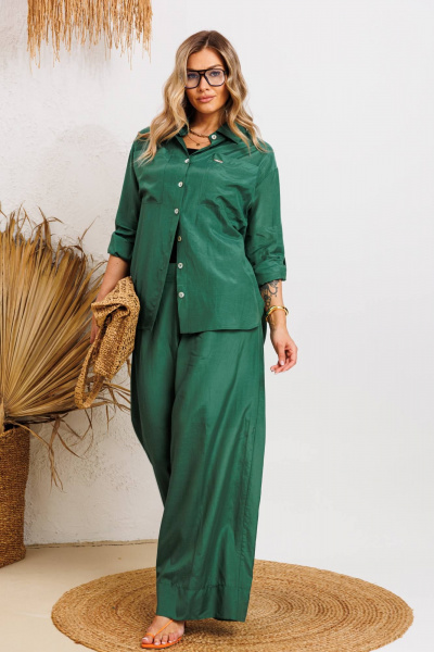 Блуза, брюки Anastasia 1239 зеленый - фото 6