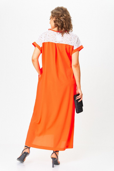 Платье Michel chic 2063/1 оранжевый - фото 4