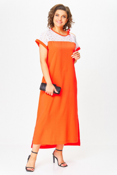 Платье Michel chic 2063/1 оранжевый - фото 1