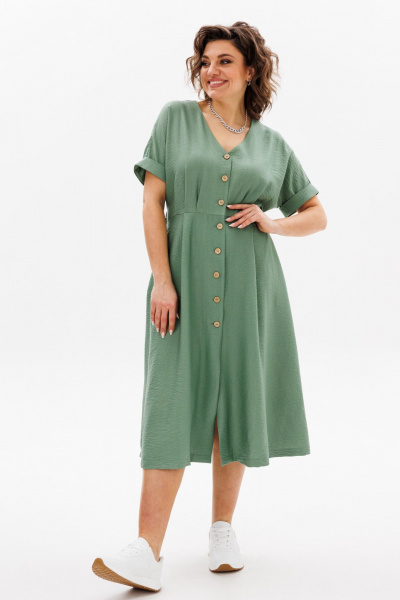 Платье ANIDEN 711-1 зеленый - фото 13