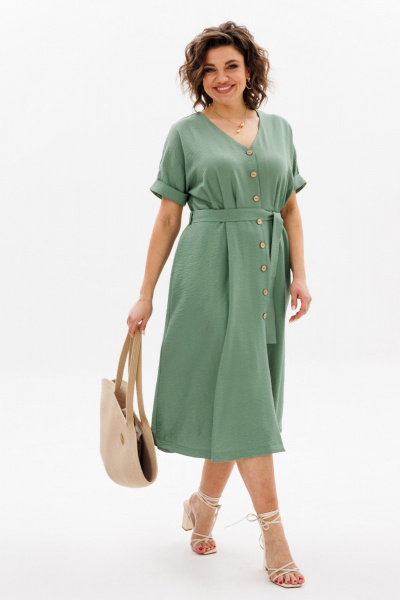 Платье ANIDEN 711-1 зеленый - фото 12