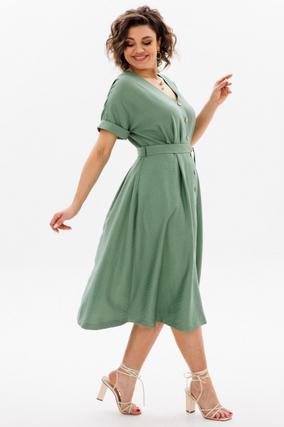 Платье ANIDEN 711-1 зеленый - фото 9