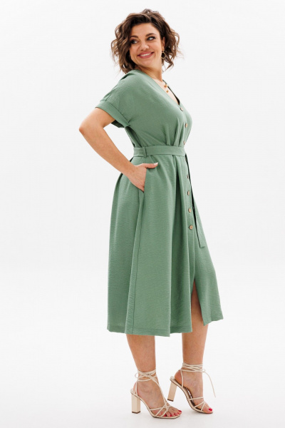 Платье ANIDEN 711-1 зеленый - фото 8