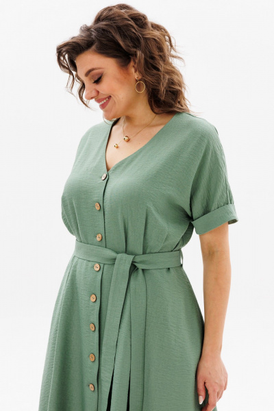 Платье ANIDEN 711-1 зеленый - фото 6