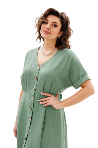 Платье ANIDEN 711-1 зеленый - фото 2
