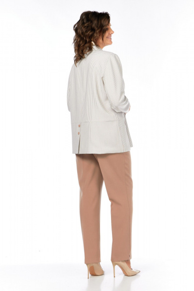 Жакет Элль-стиль 2387ж бежевый_принт - фото 3