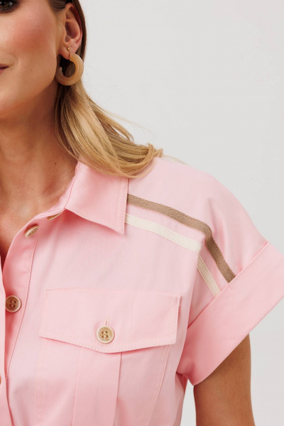 Платье Gizart 5407 розовый - фото 3