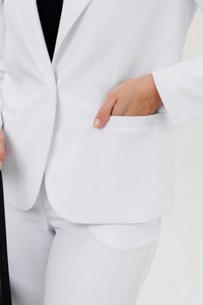 Брюки, жакет Vilena 1003 белый - фото 8