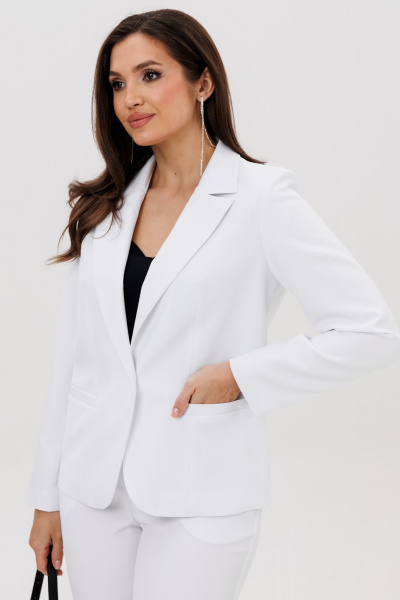Брюки, жакет Vilena 1003 белый - фото 7