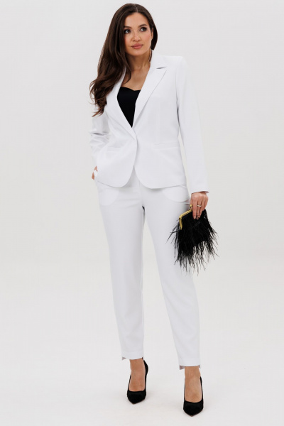 Брюки, жакет Vilena 1003 белый - фото 6