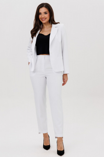 Брюки, жакет Vilena 1003 белый - фото 5