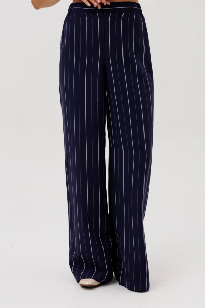 Брюки Gizart 35204 синий_полоска - фото 1