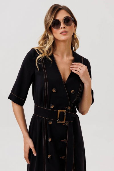 Платье Gizart 5392 черный - фото 2