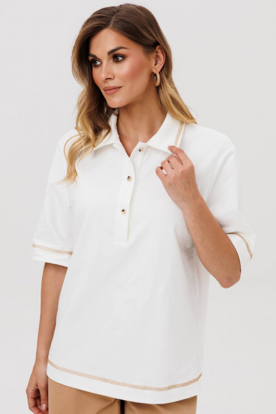 Джемпер Gizart 15380 молочный - фото 2