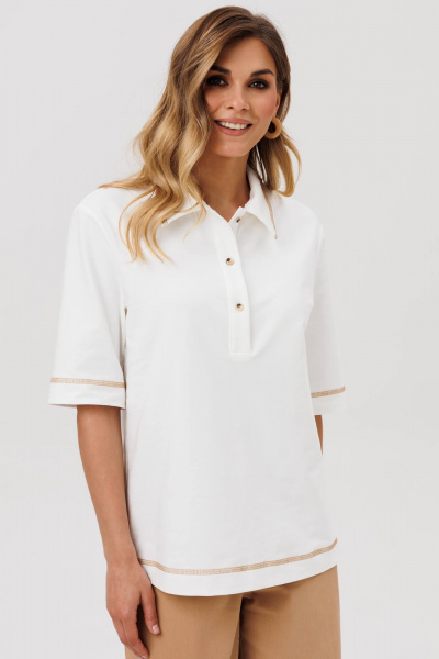 Джемпер Gizart 15380 молочный - фото 1