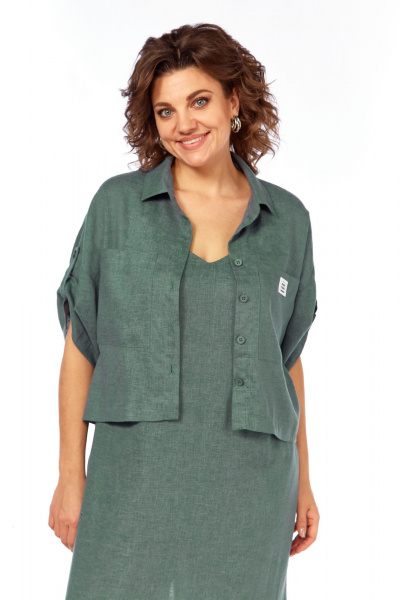 Блуза, сарафан Диомант 2060 зелень - фото 7