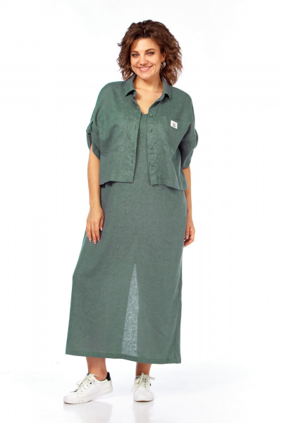 Блуза, сарафан Диомант 2060 зелень - фото 1