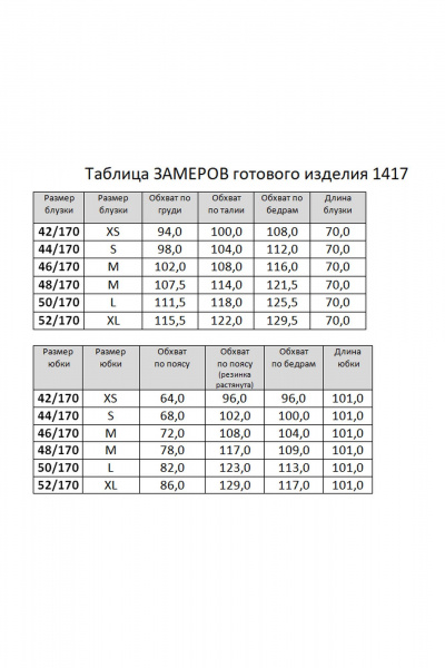 Блуза, юбка RINKA 1417/1 - фото 4
