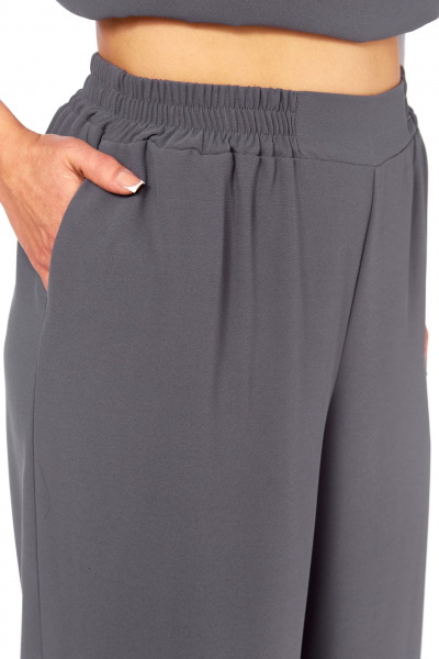 Блуза, брюки Диомант 2082 серый-розовый - фото 10