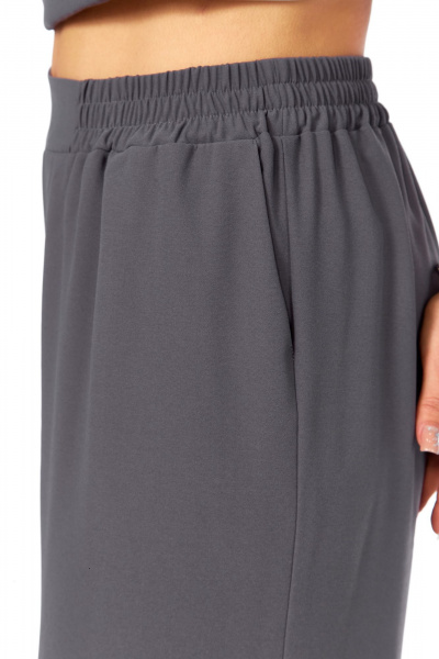 Блуза, брюки Диомант 2082 серый-розовый - фото 9