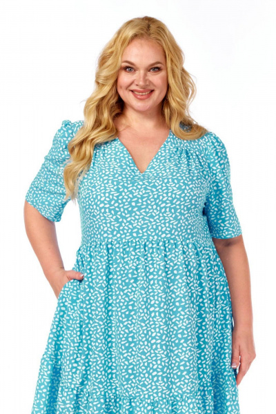 Платье СиБон 0363 бирюза - фото 2