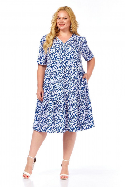 Платье СиБон 0363 голубой - фото 1