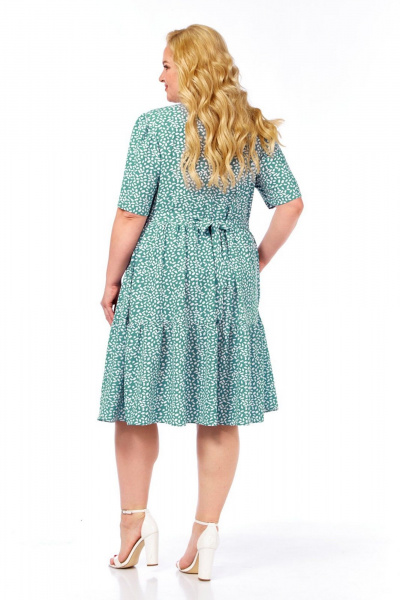 Платье СиБон 0363 зеленый - фото 2