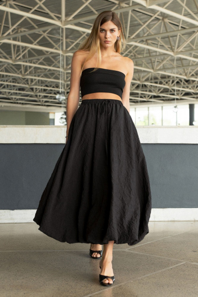 Юбка SILVERSPICE S-4510 черный - фото 7