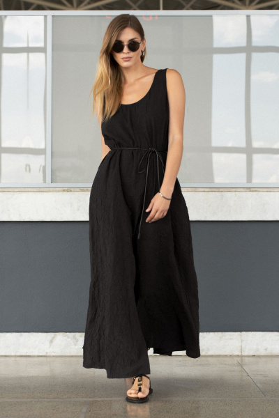 Платье SILVERSPICE S-5533 черный - фото 13