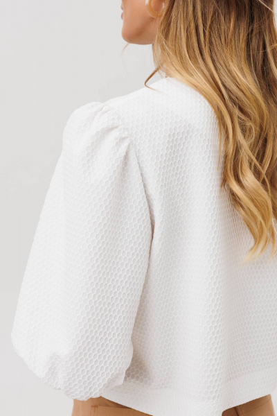 Блуза Gizart 15402 молочный - фото 5