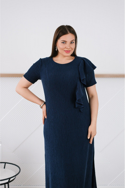 Платье TAEMNA 25009 синий - фото 7