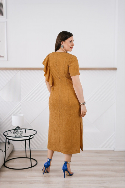 Платье TAEMNA 25009 горчичный - фото 7