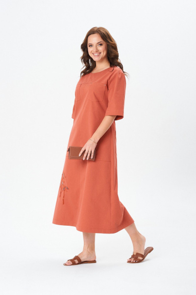 Платье TVIN 7848 карамель - фото 13