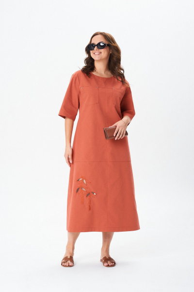 Платье TVIN 7848 карамель - фото 11