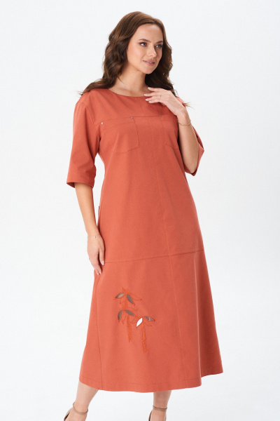 Платье TVIN 7848 карамель - фото 7