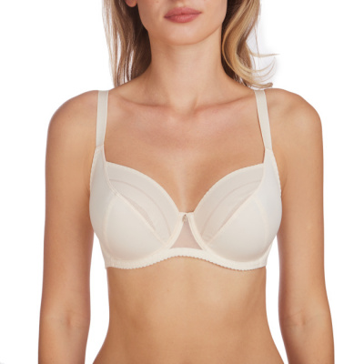 Бюстгальтер минимайзер мягкая чашка с ламинатом и тройным диагональным членением Milavitsa 107690 нюд - фото 9