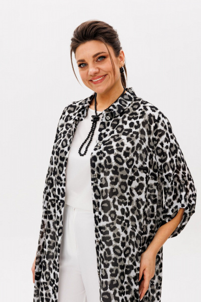 Кардиган Anelli 1529 теневой_зверь - фото 4