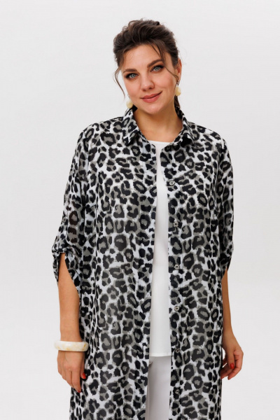 Кардиган Anelli 1529 теневой_зверь - фото 2