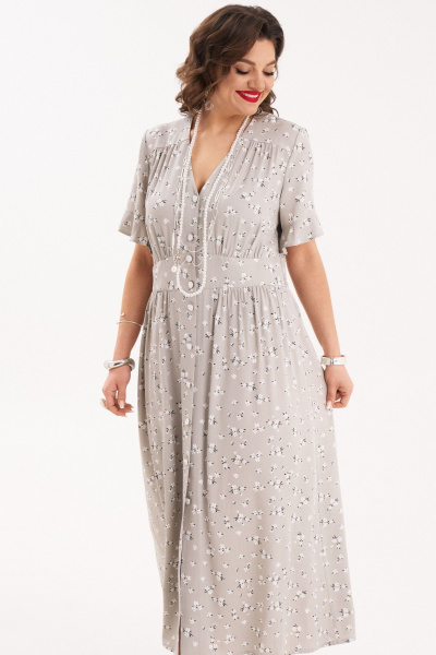 Платье Almirastyle 430 серый - фото 3