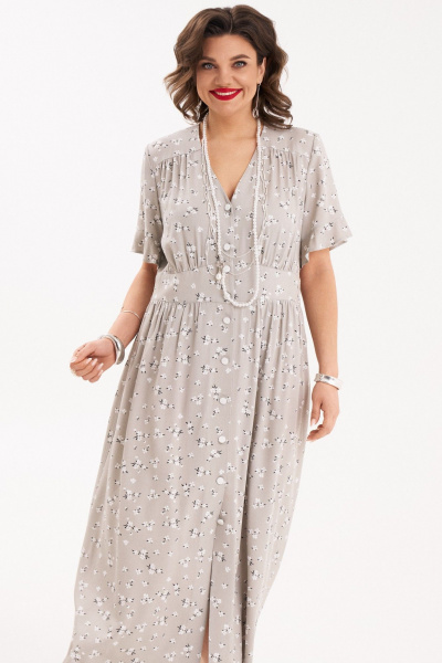 Платье Almirastyle 430 серый - фото 2