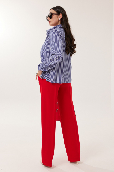 Рубашка Твой имидж 2184 синий_полоска - фото 4