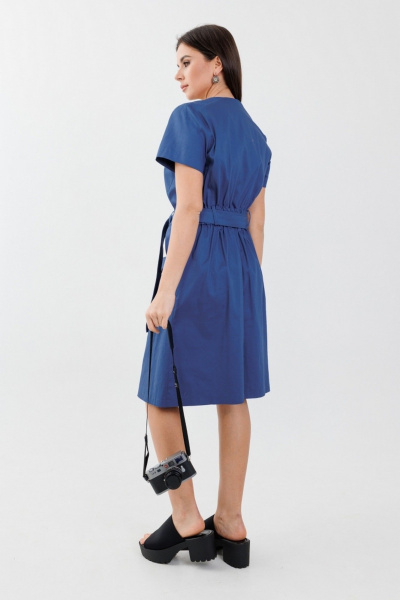 Платье Anelli 1587 голубое_озеро - фото 3