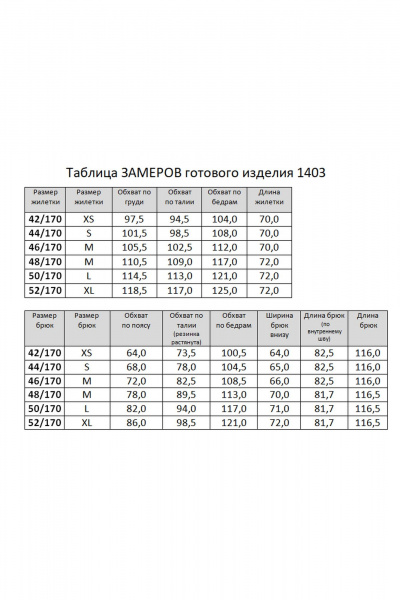 Брюки, жилет RINKA 1403 - фото 3