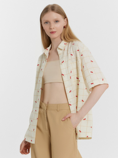 Блуза Mark Formelle 112855-1/1/25-36743П-9 вишенки_на_молочной_клетке - фото 6