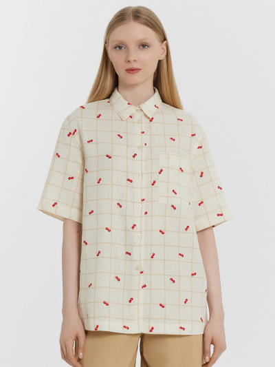 Блуза Mark Formelle 112855-1/1/25-36743П-9 вишенки_на_молочной_клетке - фото 7