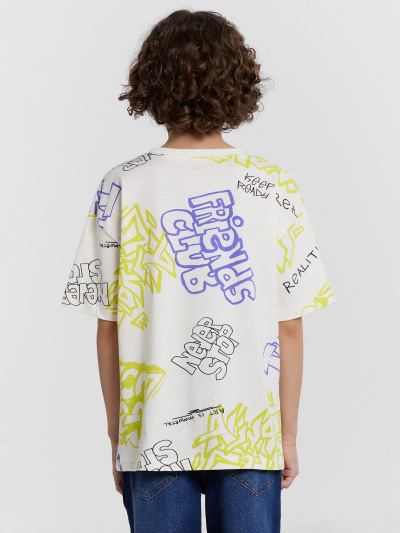 Футболка Mark Formelle 113384/24-27419П-0 граффити_на_молочном - фото 13