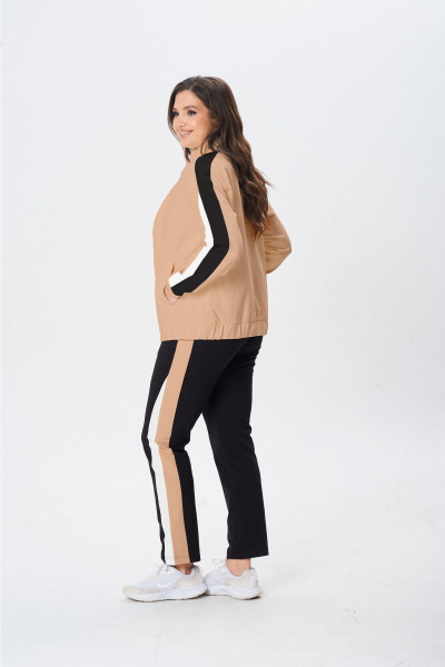 Брюки, джемпер, жакет MarSo 2434 кофе - фото 2