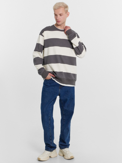 Свитшот Mark Formelle 121813/1/24-3544П-7(3) серо_молочная_полоска - фото 20